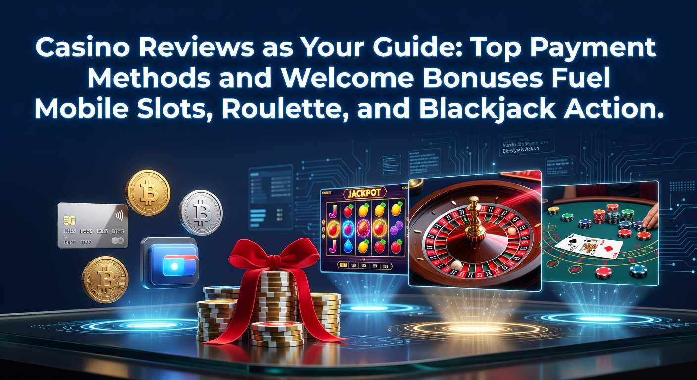 Schermafbeelding van een mobiel casino met slots, roulette en blackjack in actie, naast betaalopties en bonusaanbiedingen