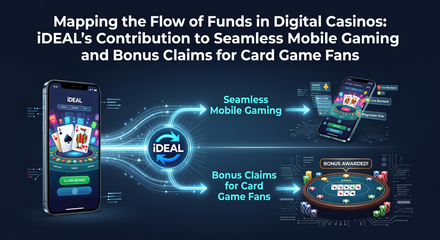 Visualisatie van geldstromen via iDEAL in digitale casino's met focus op mobiele kaartspellen en bonussen