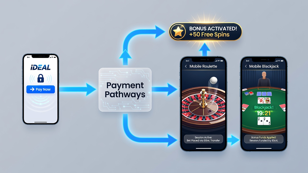 Mobiele blackjack en roulette met iDEAL betalingen
