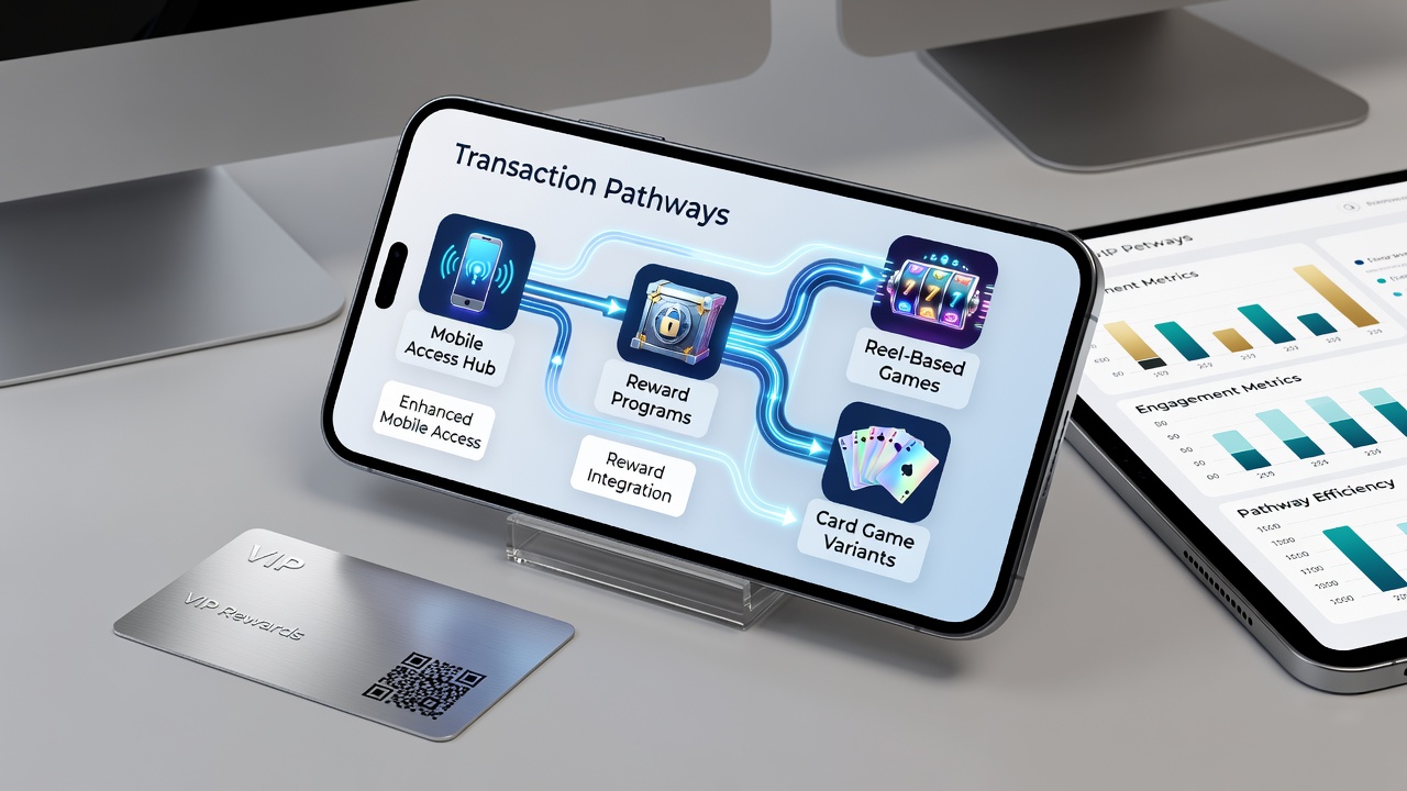 Mobiele beloningsintegratie voor kaartspellen en slots via transactiepaden